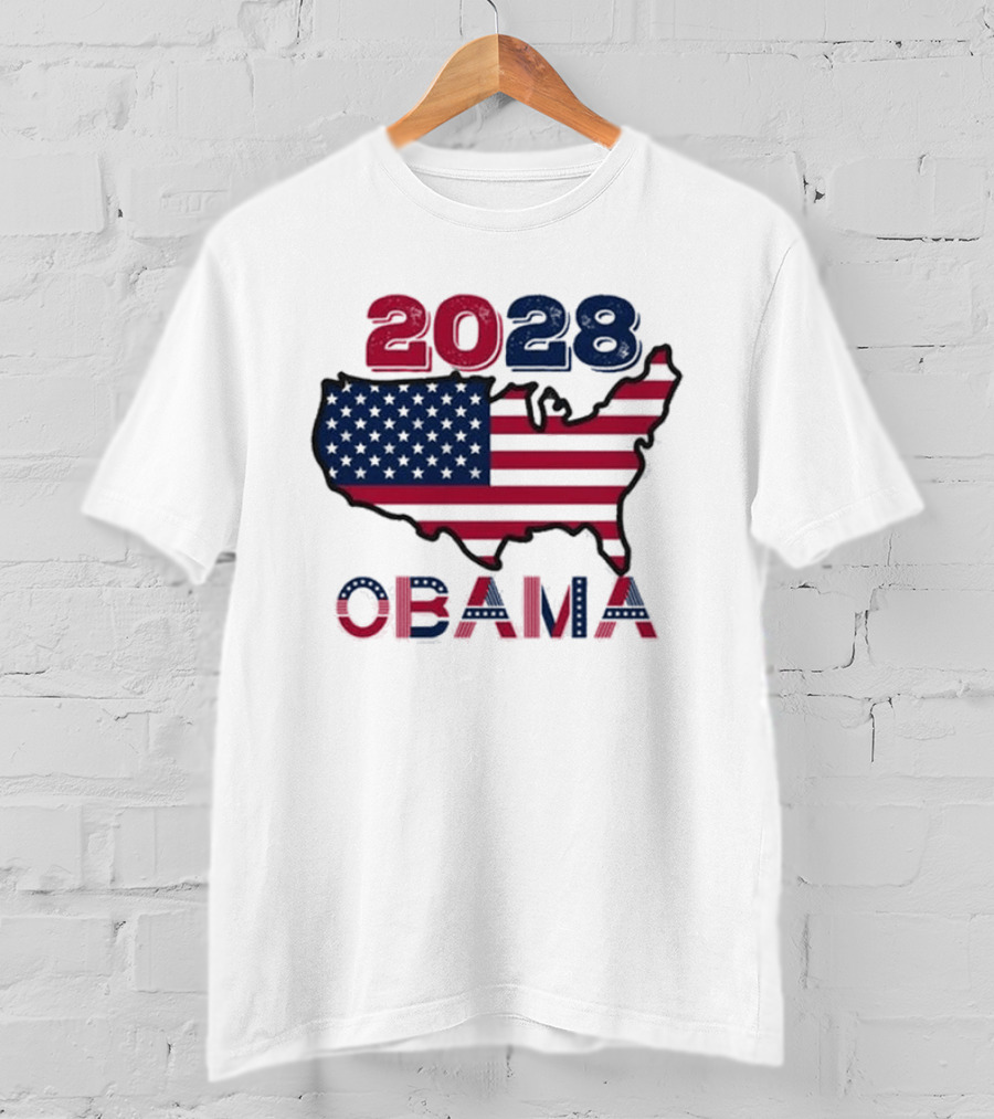 Barack Obama 2028 For President Election T-Shirt