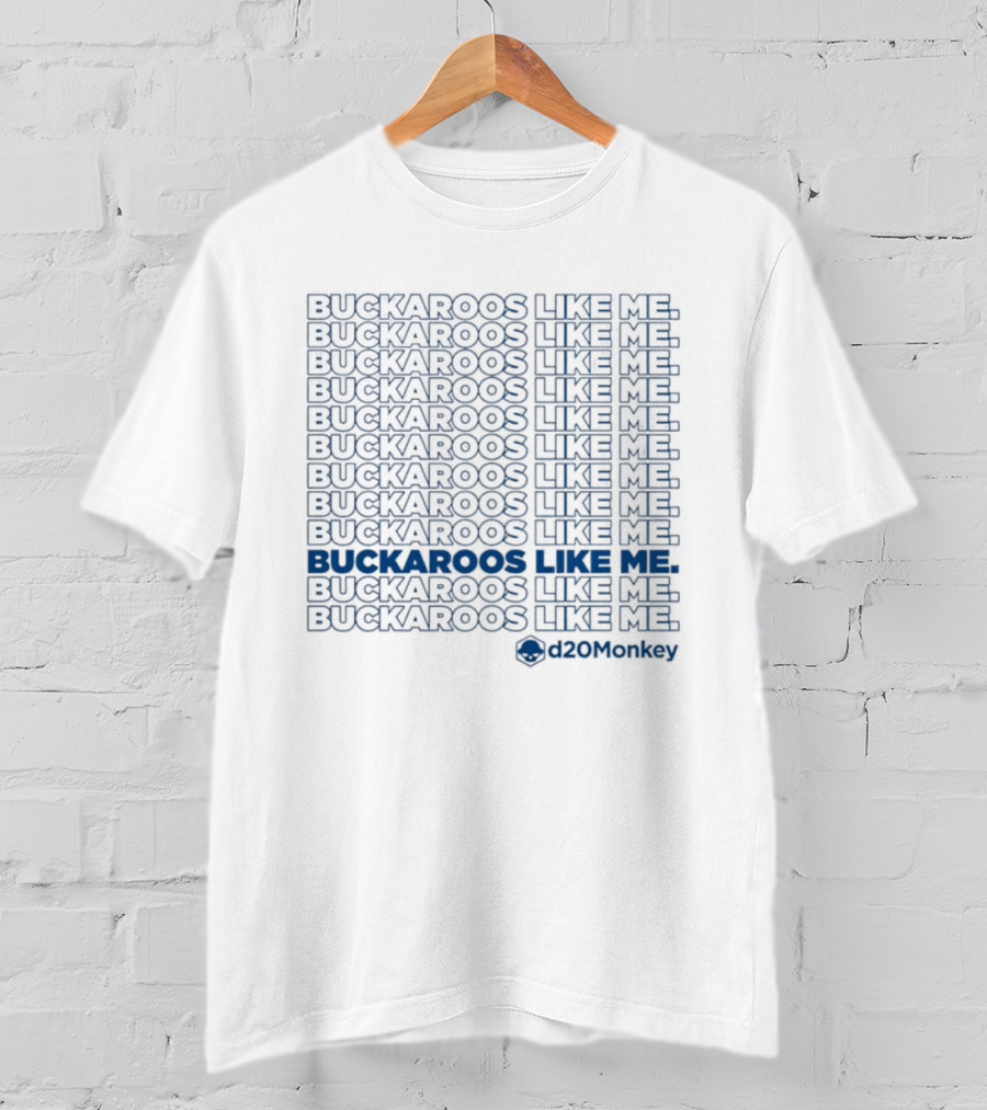 Buckaroos Like Me D20Monkey Cowboy Western T-Shirt