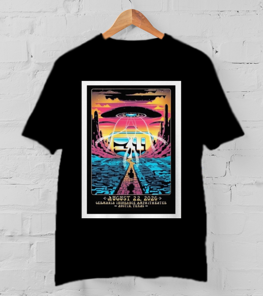 311 Band Live At Germania Insurance Amphitheater Austin Texas August 22 2026 Event T-Shirt