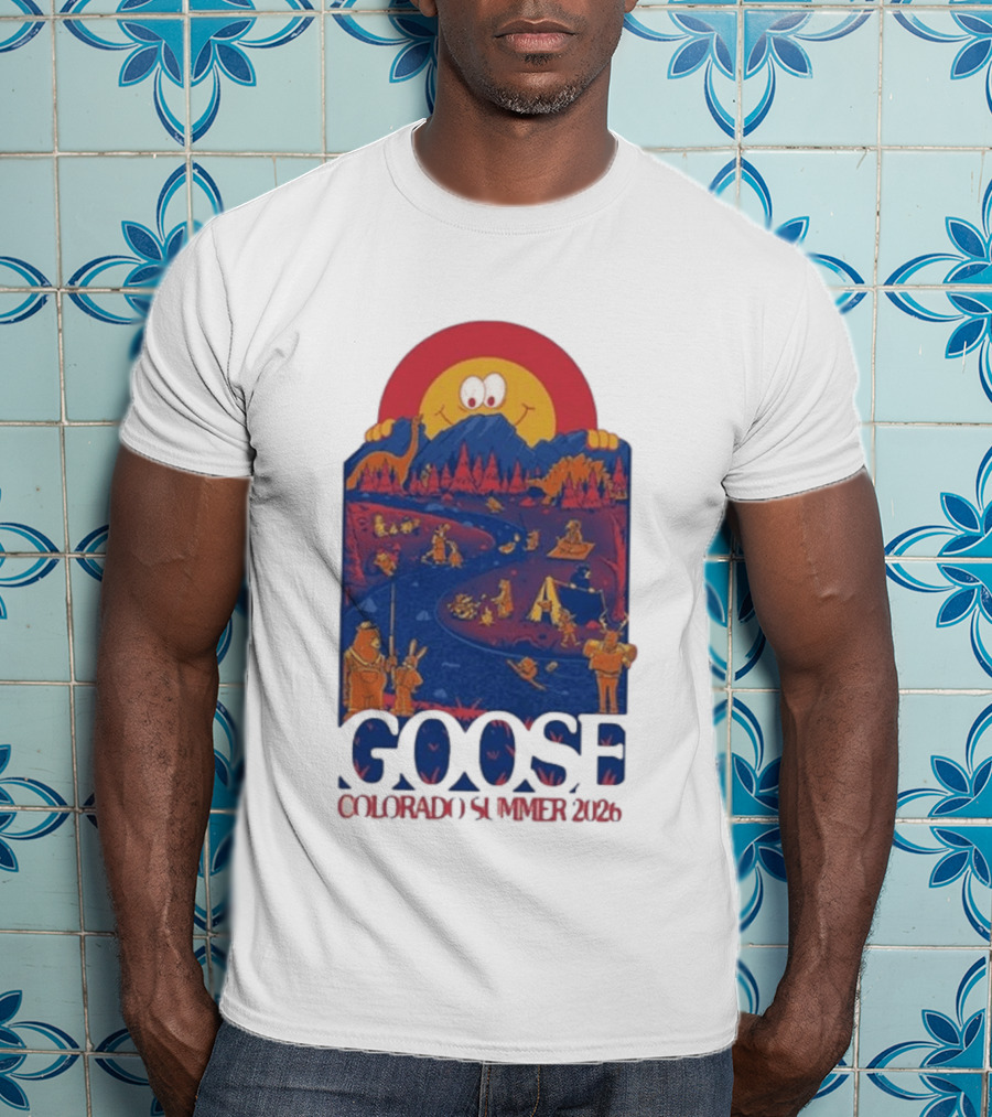Goose Colorado Summer 2026 Illustrated Camping Adventure T-Shirt