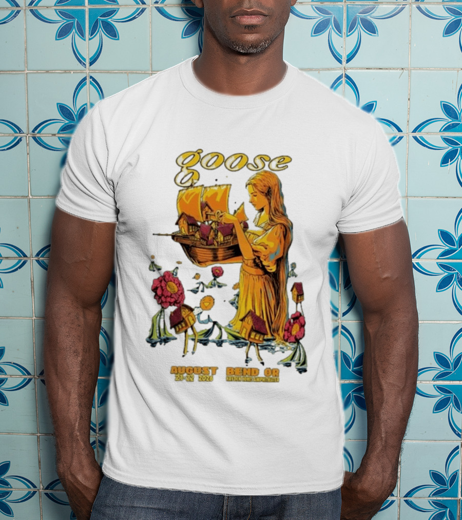 Goose Bend OR August 21 22 2026 Tour Goose Interdimensional Pizza Event T-Shirt
