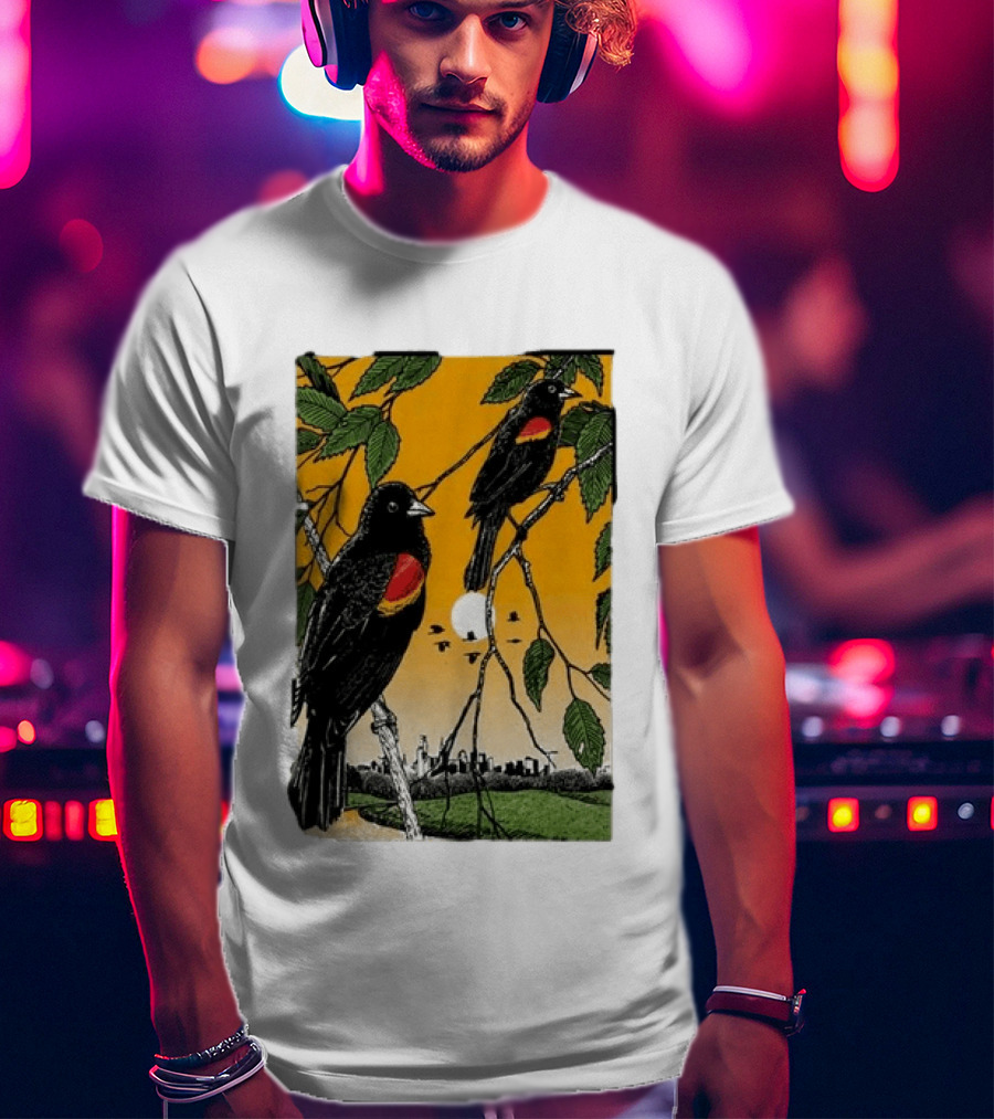 Gregory Alan Isakov Philadelphia August 21 2026 Red Winged Blackbirds City Skyline T-Shirt