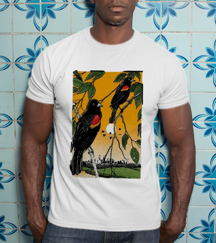 Gregory Alan Isakov Philadelphia August 21 2026 Red Winged Blackbirds City Skyline T-Shirt