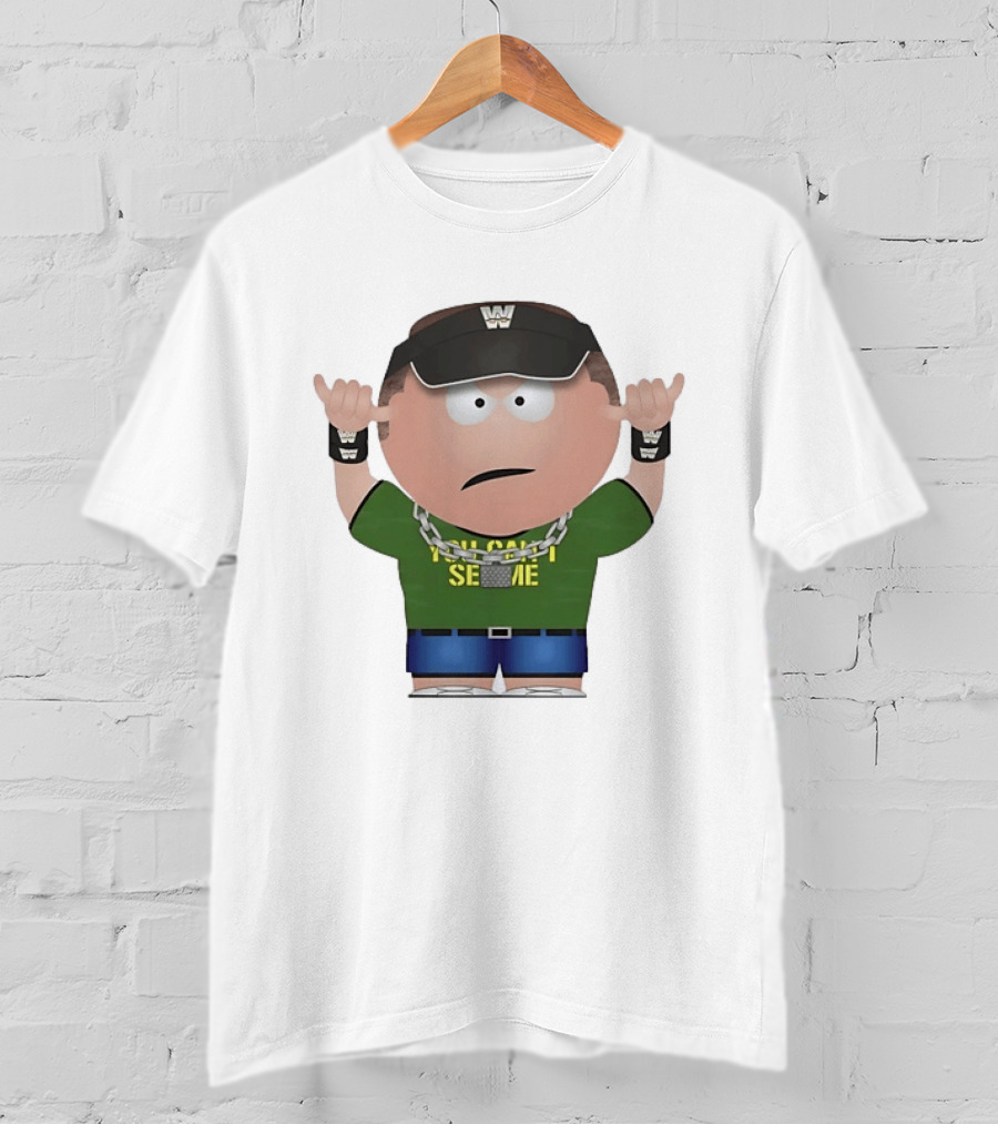 John Cena South Park You Can't See Me WWE Cartoon T-Shirt