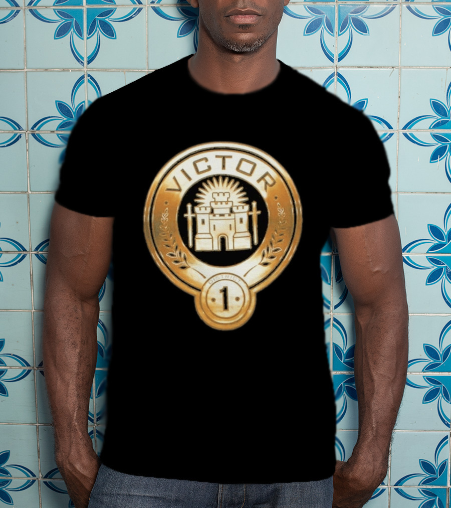 The Hunger Games Victor Emblem District 1 Badge With Castle And Swords T-Shirt