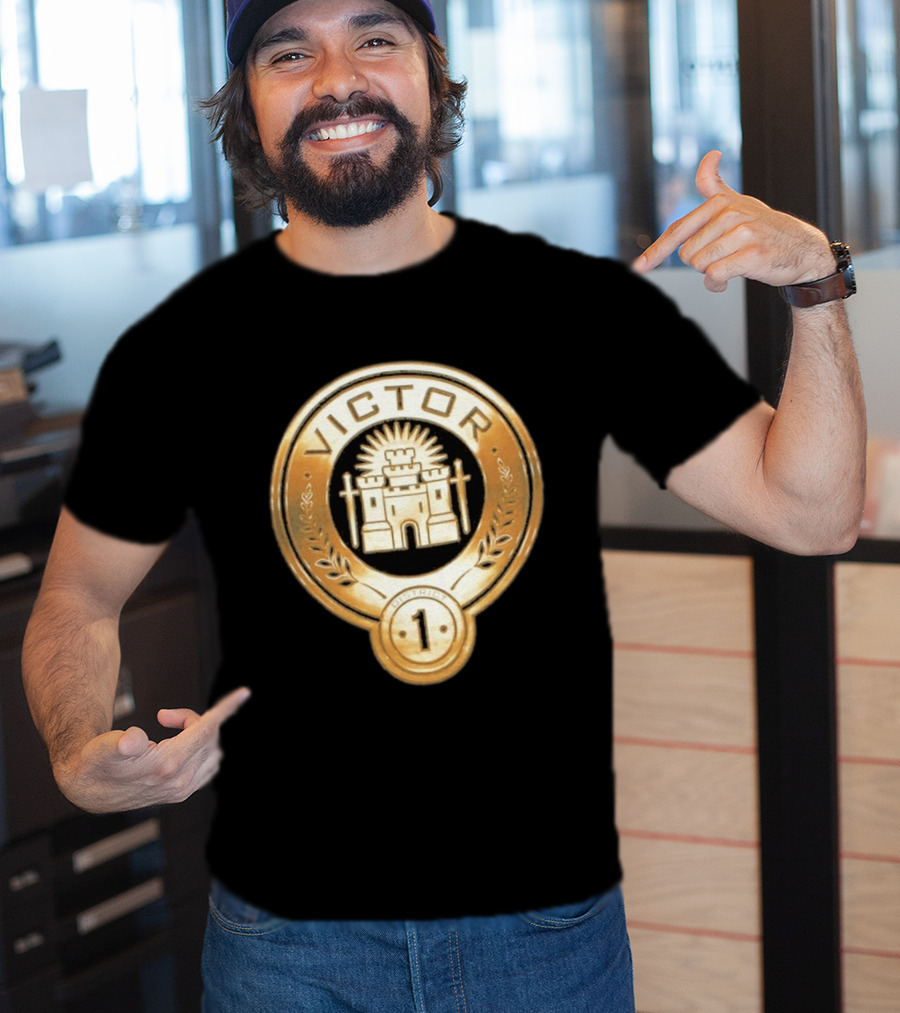 The Hunger Games Victor Emblem District 1 Badge With Castle And Swords T-Shirt