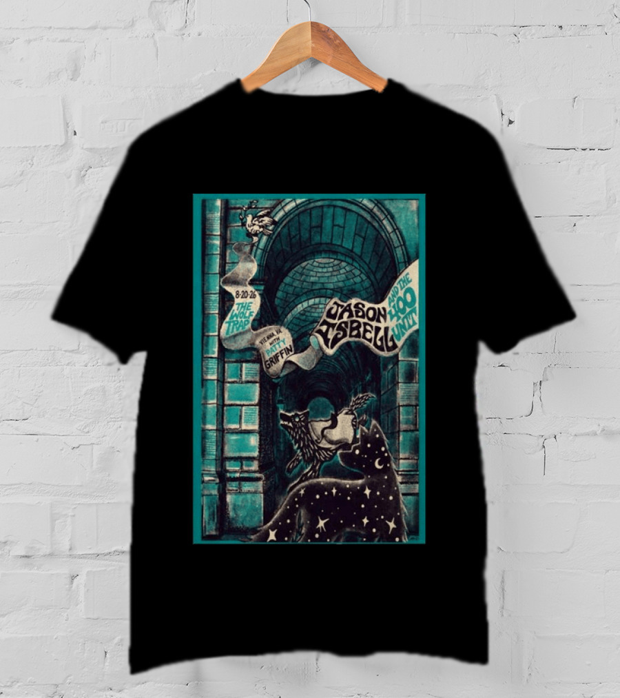 Jason Isbell And The 400 Unit The Wolf Trap Vienna VA Aug 20 2026 Featuring Patty Griffin T-Shirt