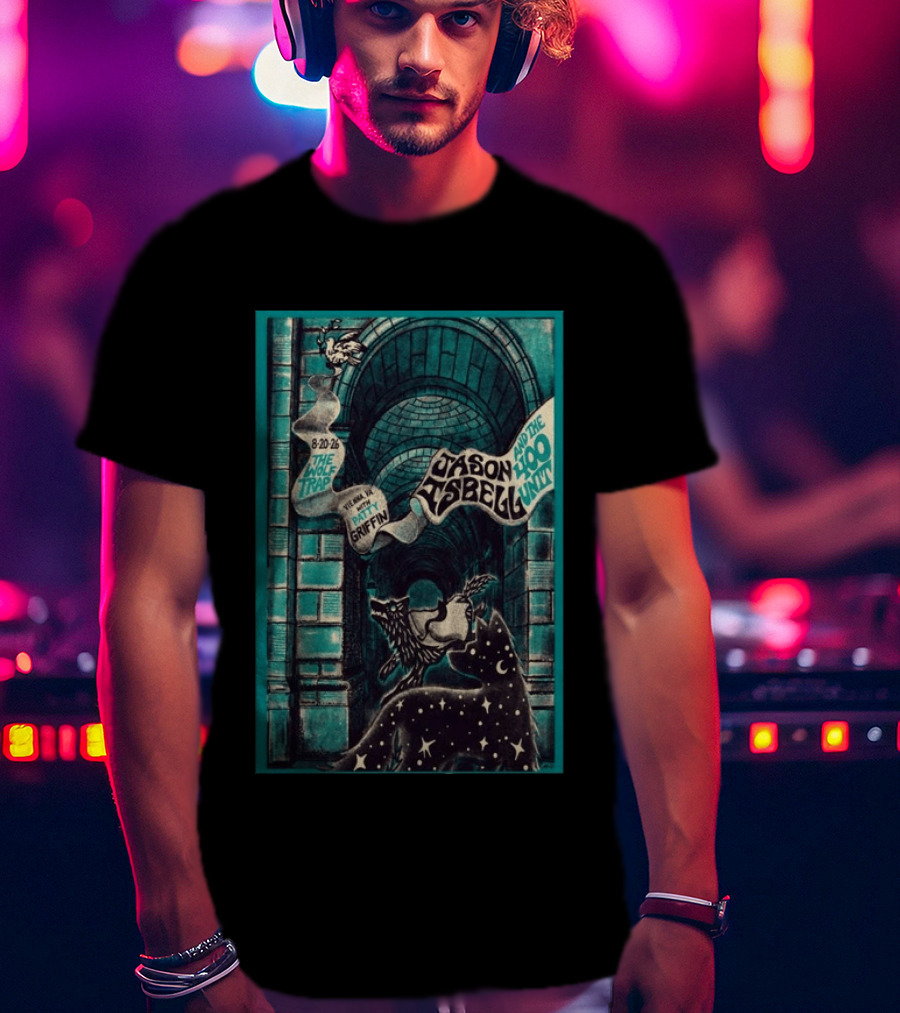 Jason Isbell And The 400 Unit The Wolf Trap Vienna VA Aug 20 2026 Featuring Patty Griffin T-Shirt