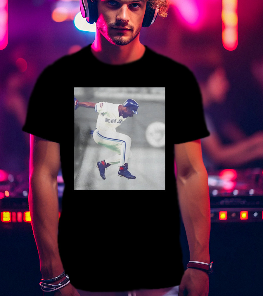 Joe Carter Toronto Blue Jays Baseball Jump Celebration T-Shirt