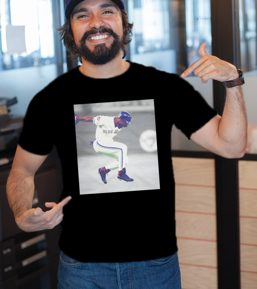 Joe Carter Toronto Blue Jays Baseball Jump Celebration T-Shirt