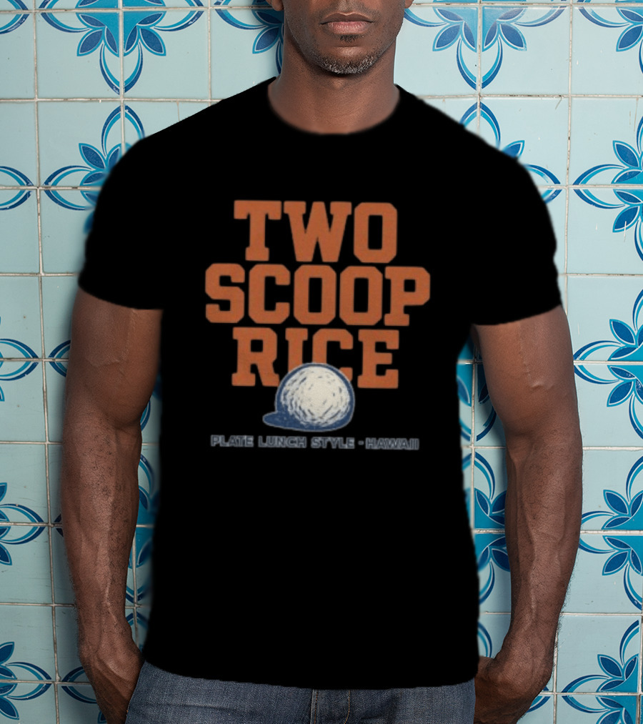 Kahana Store Two Scoop Rice Plate Lunch Style Hawaii T-Shirt