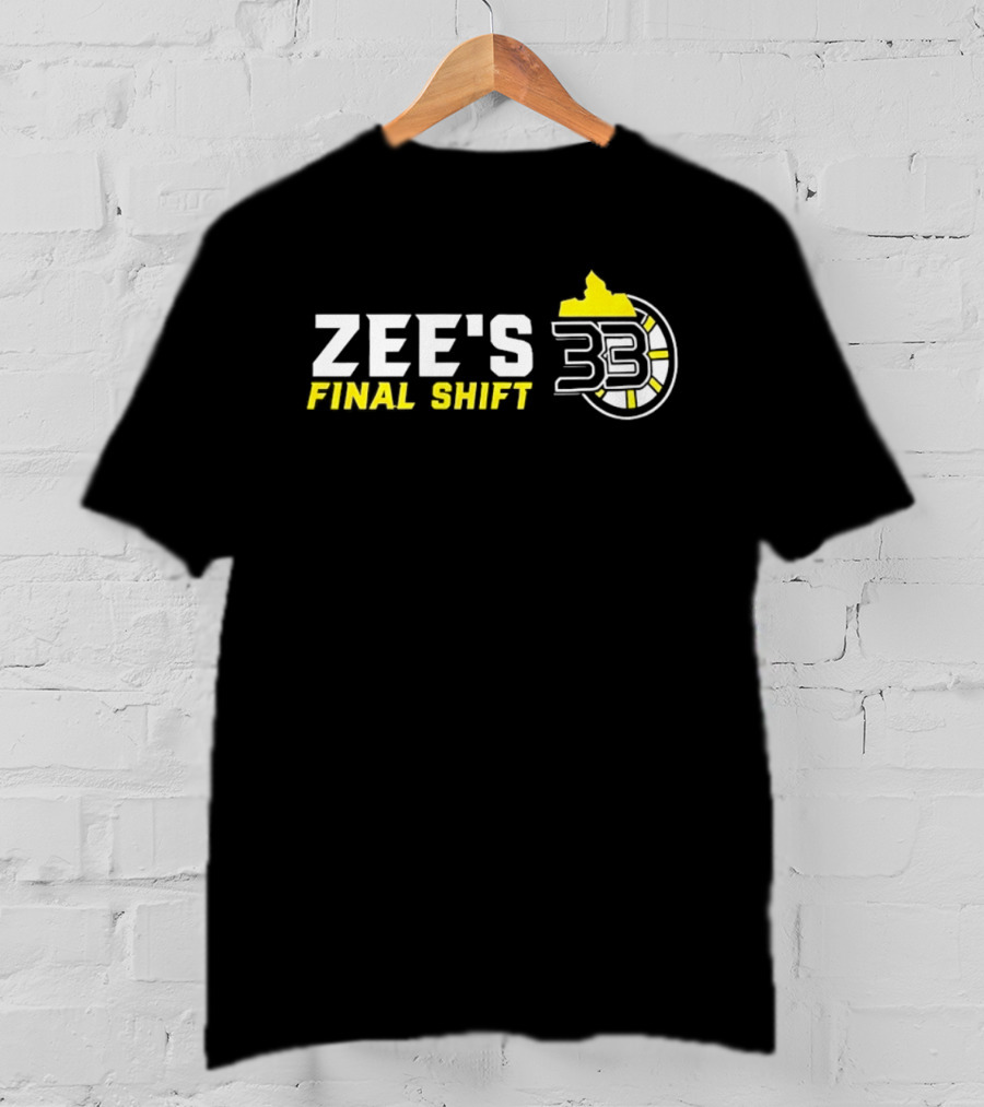 Zee's Final Shift 33 Boston Bruins Zdeno Chara T-Shirt