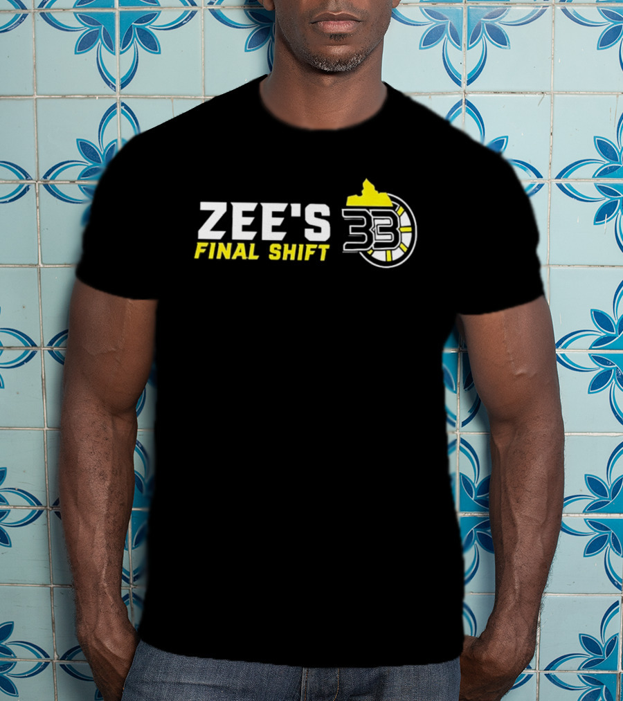 Zee's Final Shift 33 Boston Bruins Zdeno Chara T-Shirt