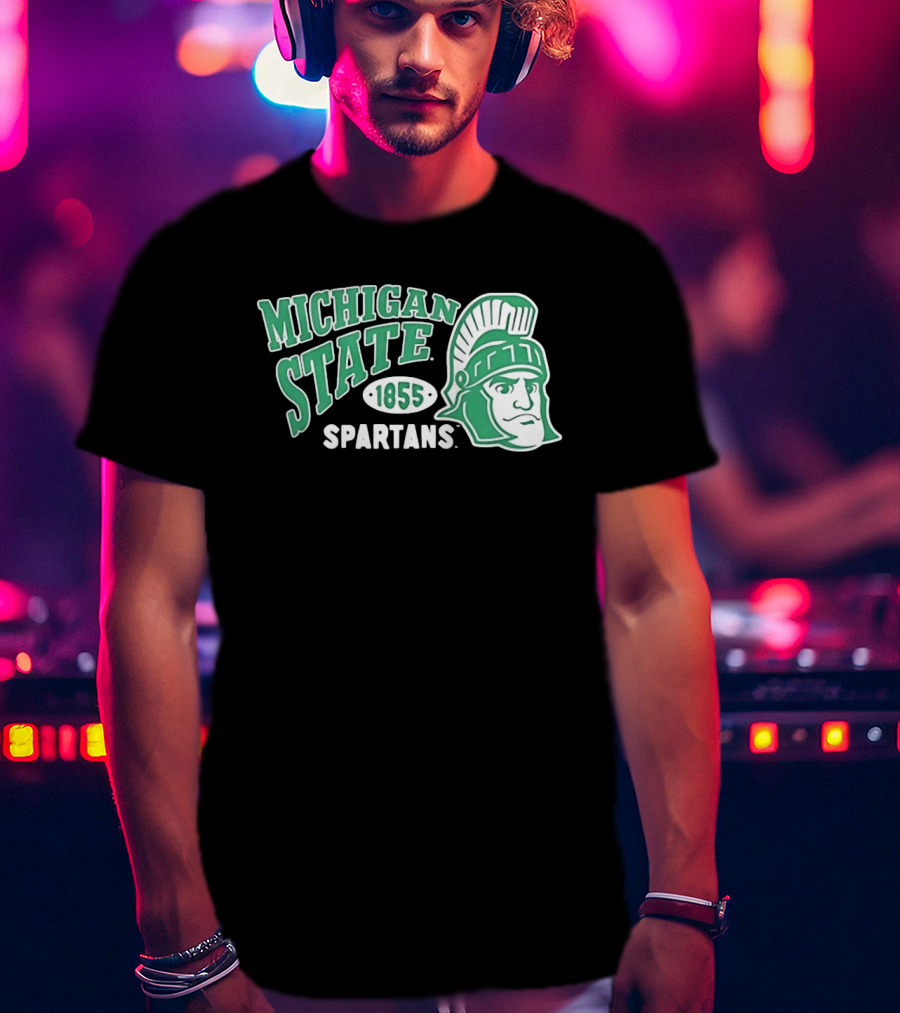 Michigan State Spartans 1855 NCAA College Sports MSU T-Shirt
