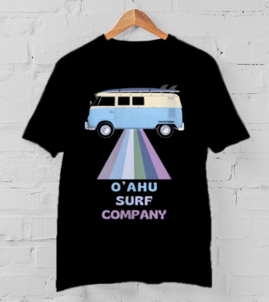 Oahu Surf Company Vintage Surf Bus Hawaiian Islands T-Shirt
