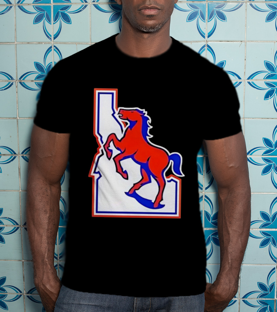 Boise State Broncos Idaho State Horse T-Shirt