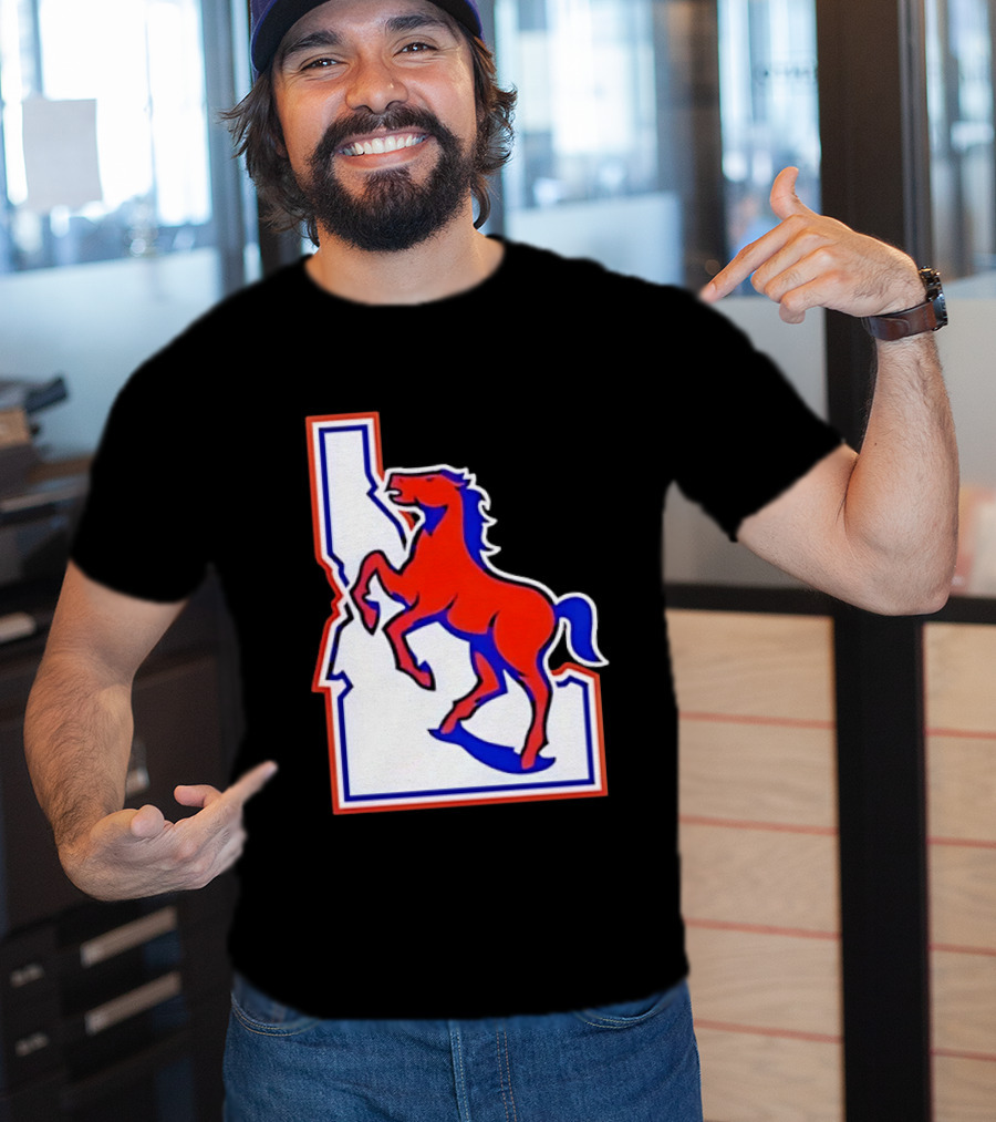Boise State Broncos Idaho State Horse T-Shirt