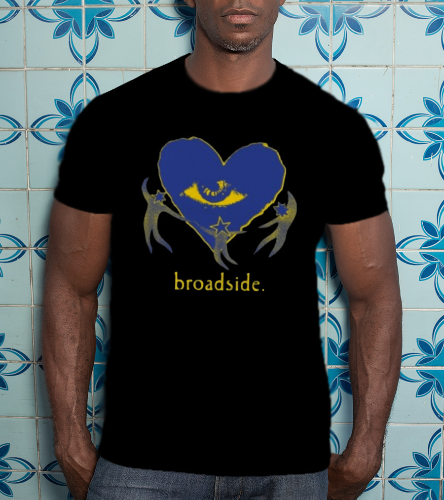 Broadside Store Heart Star Eye Symbol With Stars And Celestial Figures T-Shirt