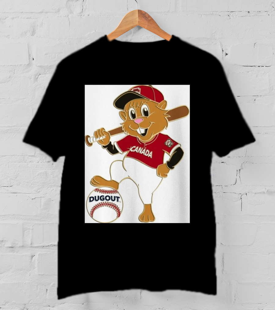 Canada Little League Beaver Baseball Dugout Pin T-Shirt