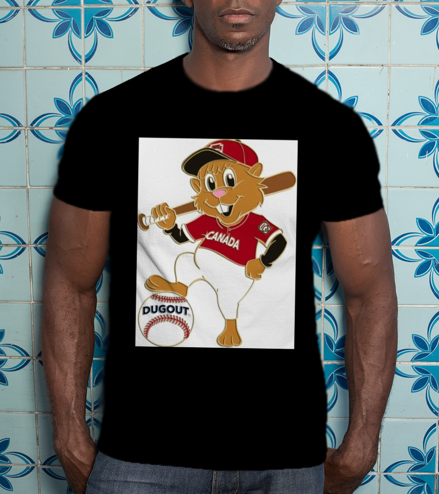Canada Little League Beaver Baseball Dugout Pin T-Shirt