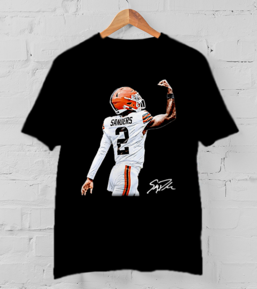 Sanders Number 2 Miami Dolphins Player Celebration T-Shirt