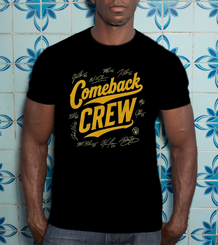 Milwaukee Brewers Comeback Crew Autographed Edition T-Shirt
