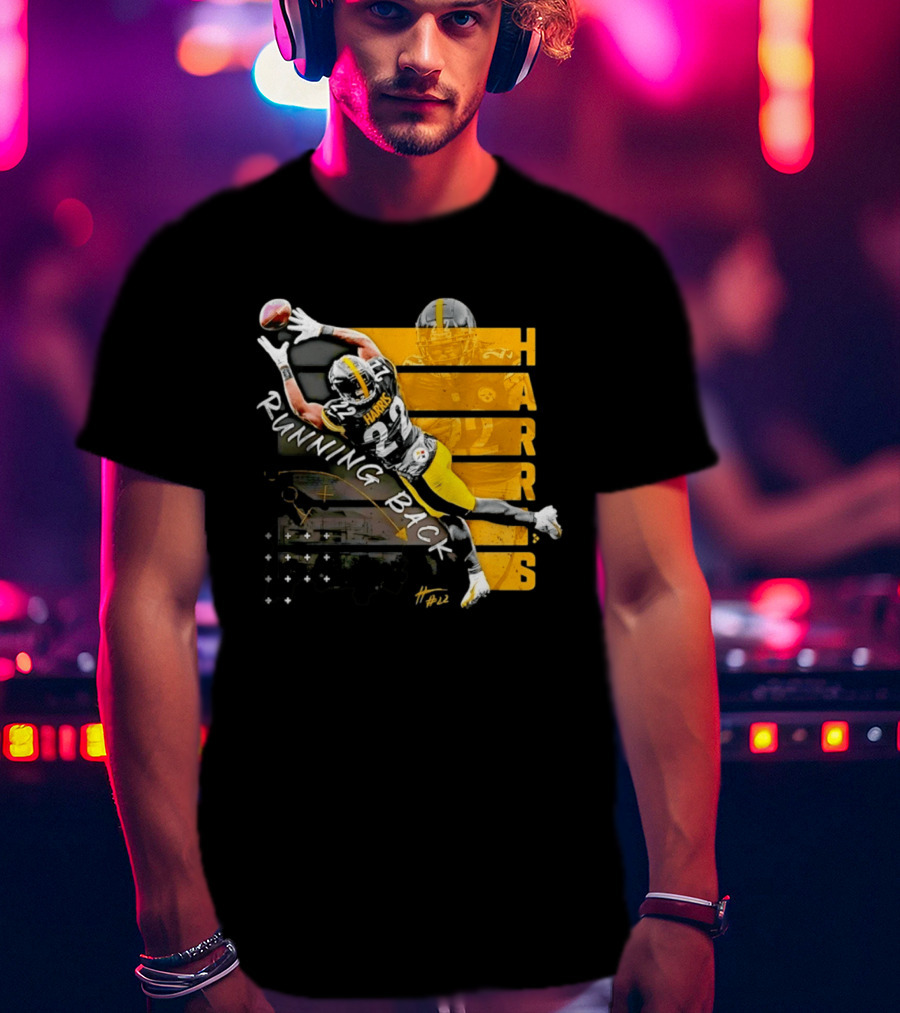 Najee Harris 22 Pittsburgh Running Back Steelers Football T-Shirt