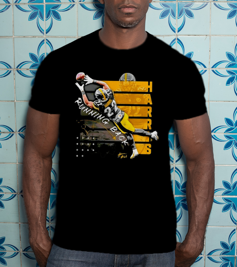 Najee Harris 22 Pittsburgh Running Back Steelers Football T-Shirt