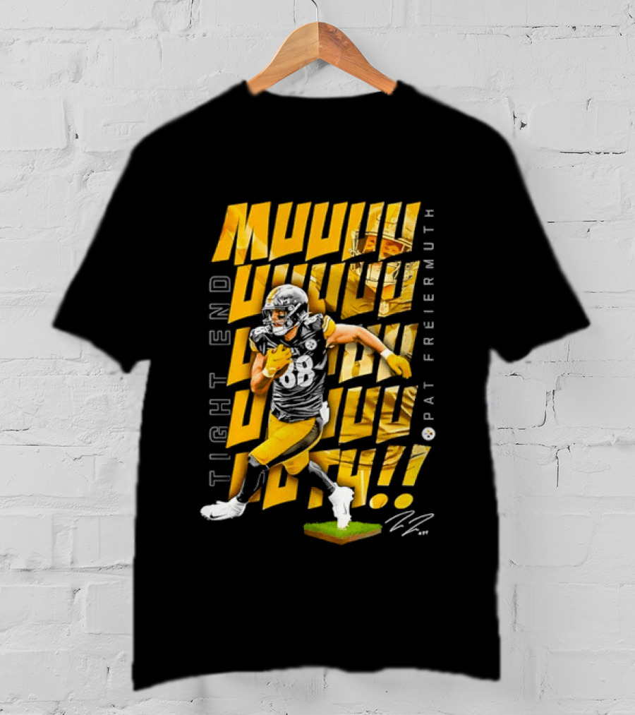 Pat Freiermuth Pittsburgh Steelers Muuuuuuth Tight End T-Shirt