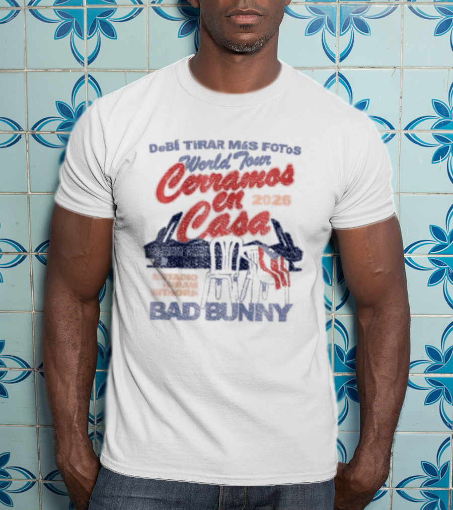 Debi Tirar Mas Fotos World Tour Bad Bunny 2022 Tour Series T-Shirt