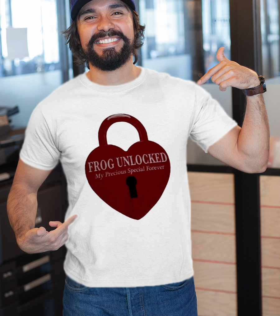 Frog Unlocked Heart Lock My Precious Special Forever T-Shirt