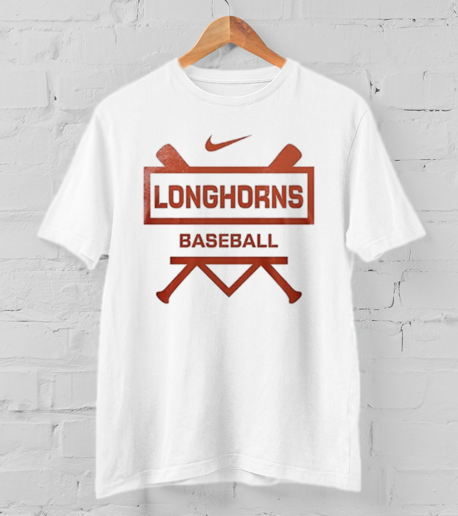 Longhorns Baseball Nike Logo Let's Go T-Shirt