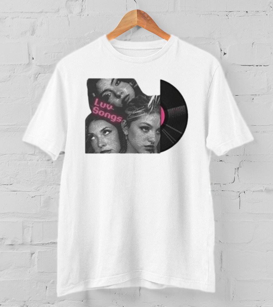 Triple Charm Vinyl Record Luv Songs T-Shirt