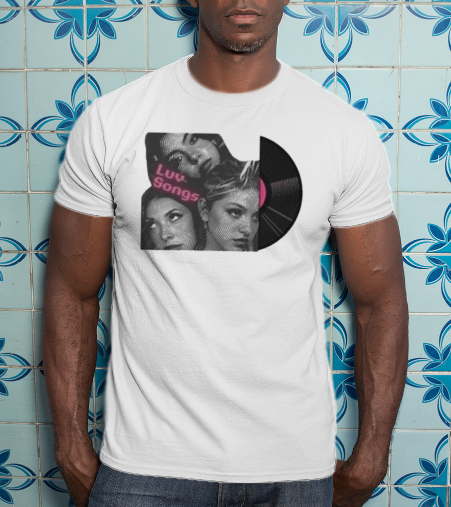 Triple Charm Vinyl Record Luv Songs T-Shirt