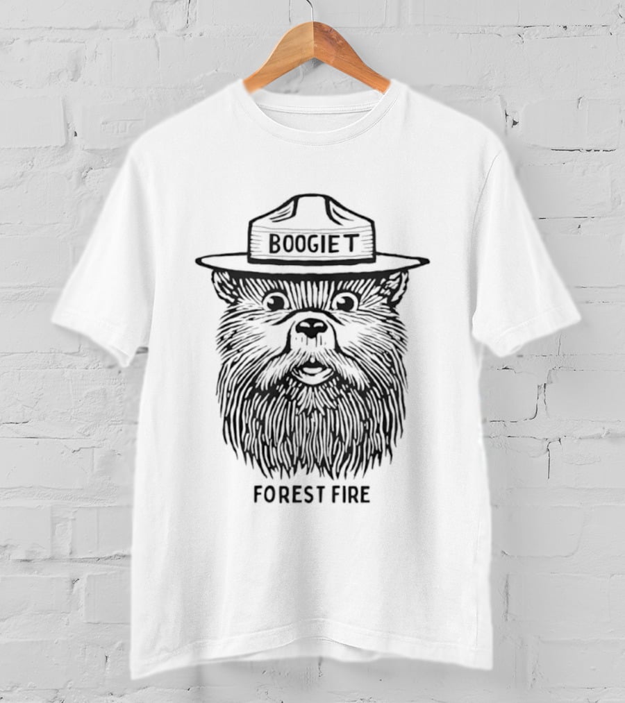 Boogie Forest Fire EDM Dubstep Music Artist Bear T-Shirt