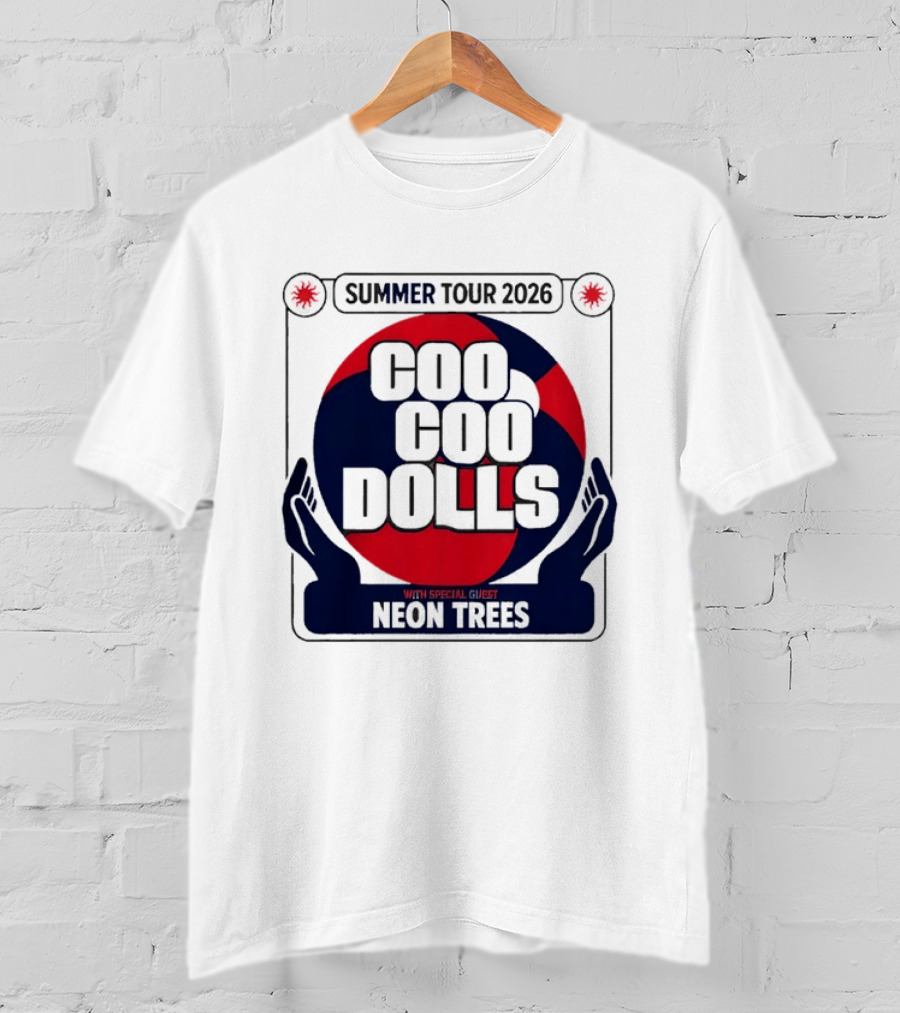 Coo Coo Dolls Summer Tour 2026 Featuring Neon Trees Concert Event T-Shirt