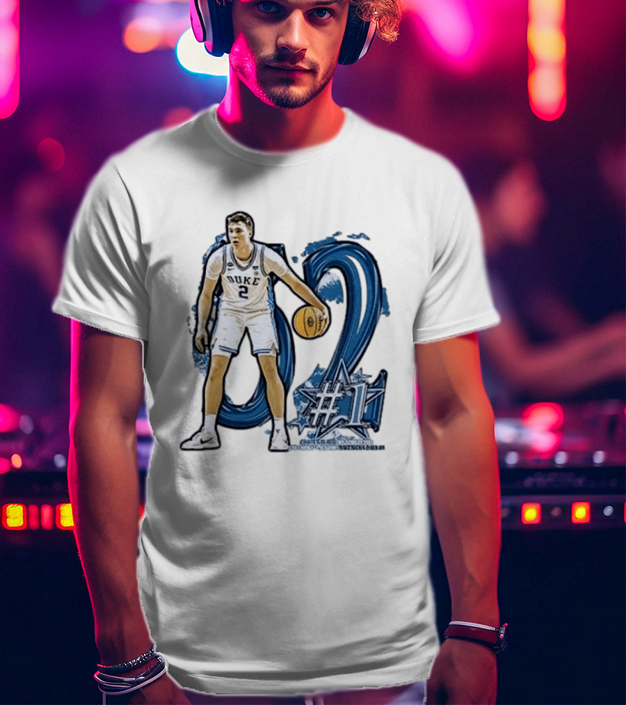 Duke Basketball Cooper Flagg Draft Number One Dallas Mavericks T-Shirt