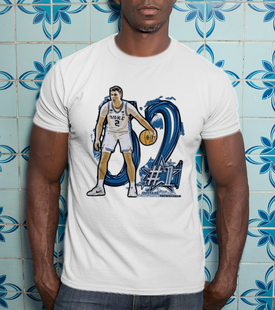 Duke Basketball Cooper Flagg Draft Number One Dallas Mavericks T-Shirt