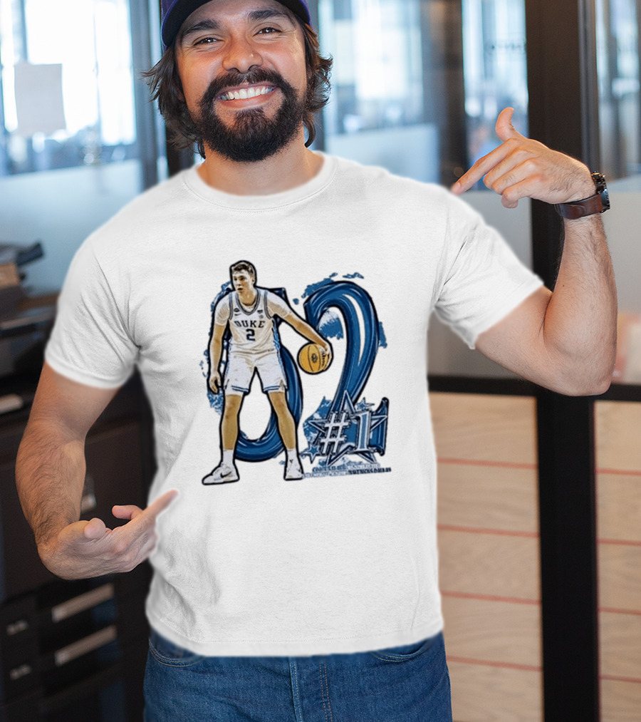 Duke Basketball Cooper Flagg Draft Number One Dallas Mavericks T-Shirt