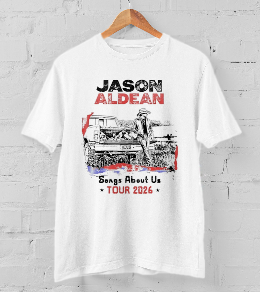 Jason Aldean Songs About Us Tour 2026 Country Music Scenic T-Shirt