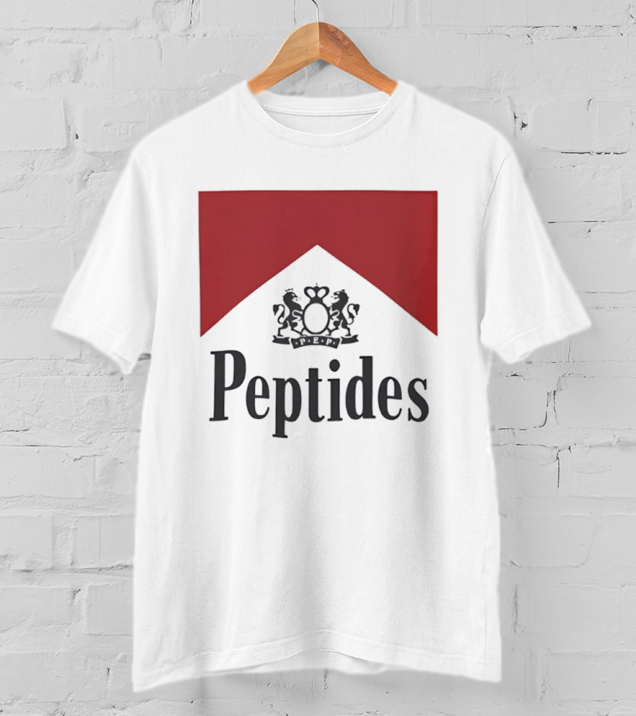 Peptides Regal Crest And Red Banner T-Shirt
