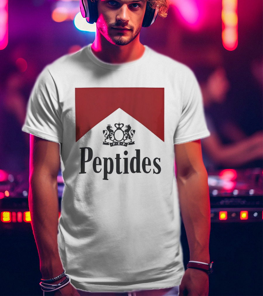 Peptides Regal Crest And Red Banner T-Shirt