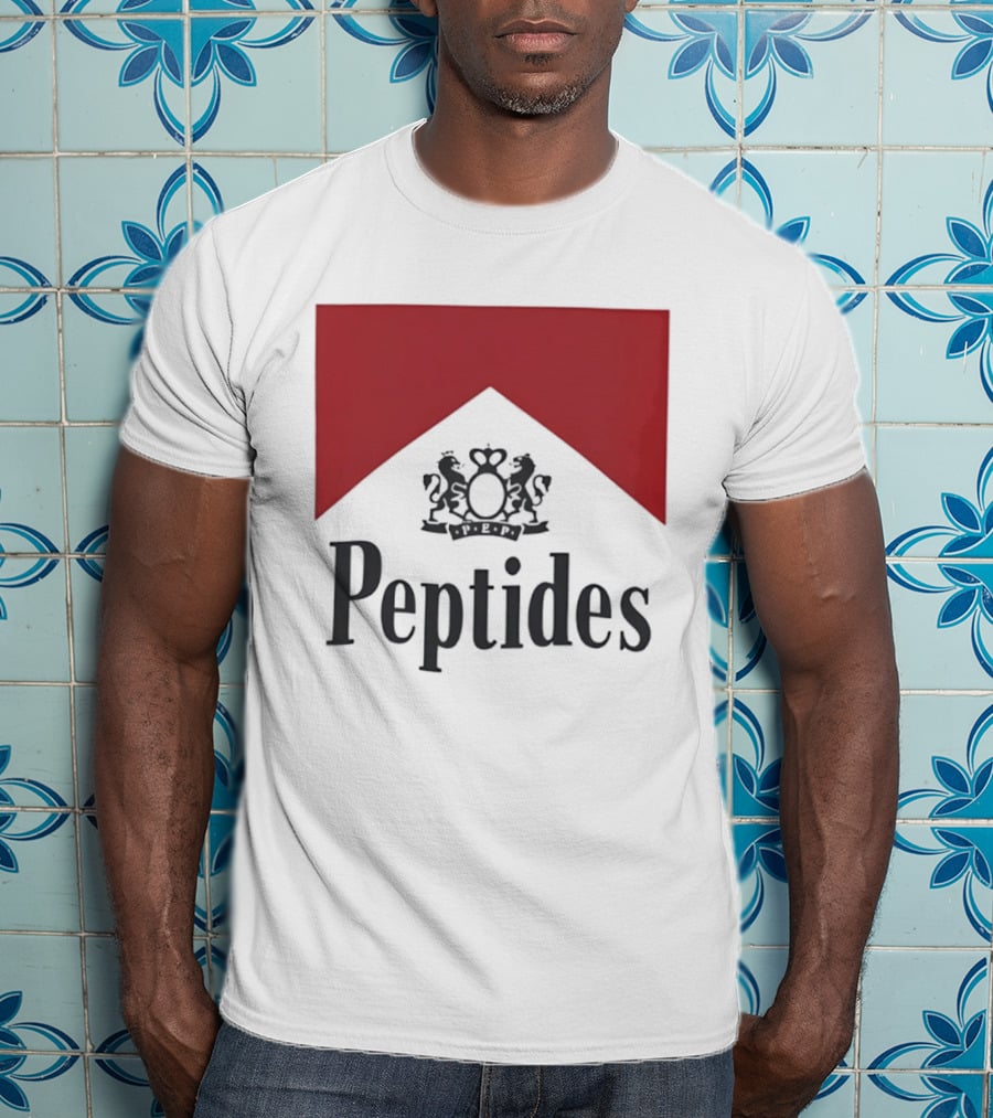 Peptides Regal Crest And Red Banner T-Shirt