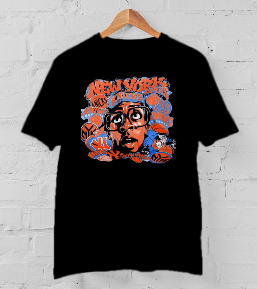 Spike Lee New York Knicks NBA Basketball Retro Graffiti T-Shirt