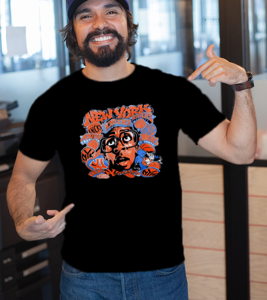 Spike Lee New York Knicks NBA Basketball Retro Graffiti T-Shirt