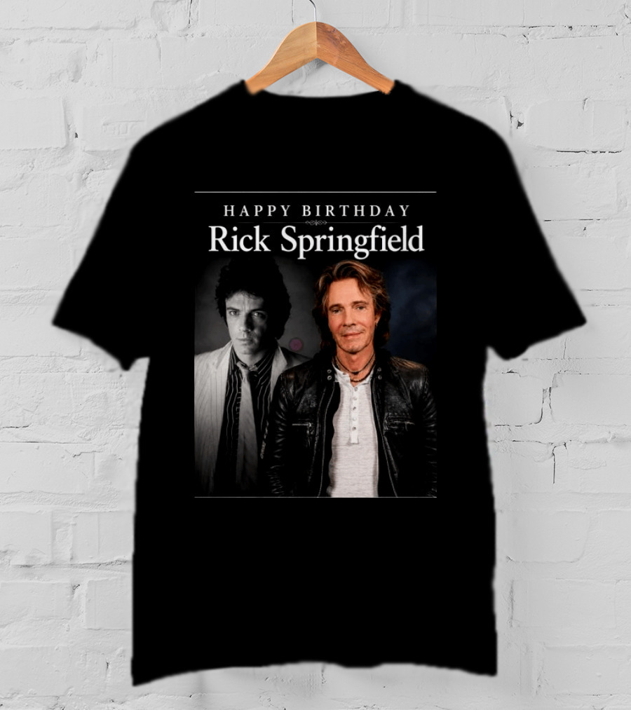 Happy Birthday Rick Springfield Retro And Modern T-Shirt