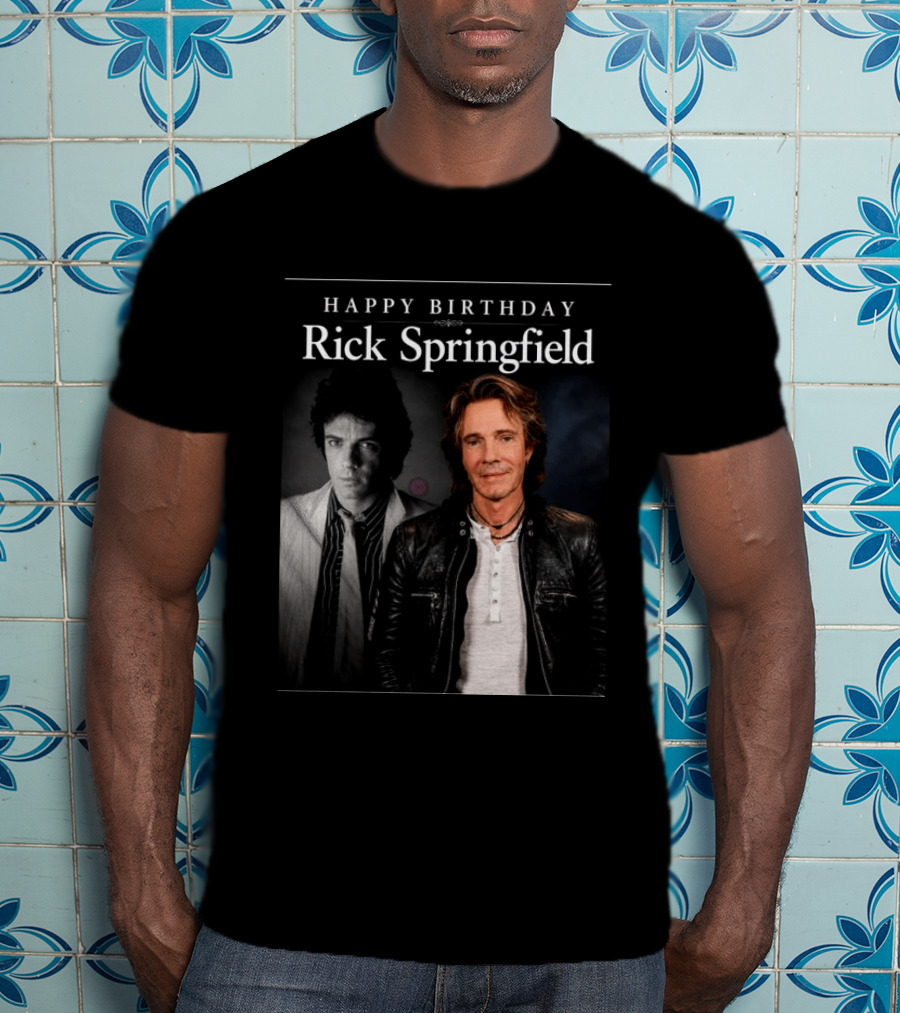 Happy Birthday Rick Springfield Retro And Modern T-Shirt