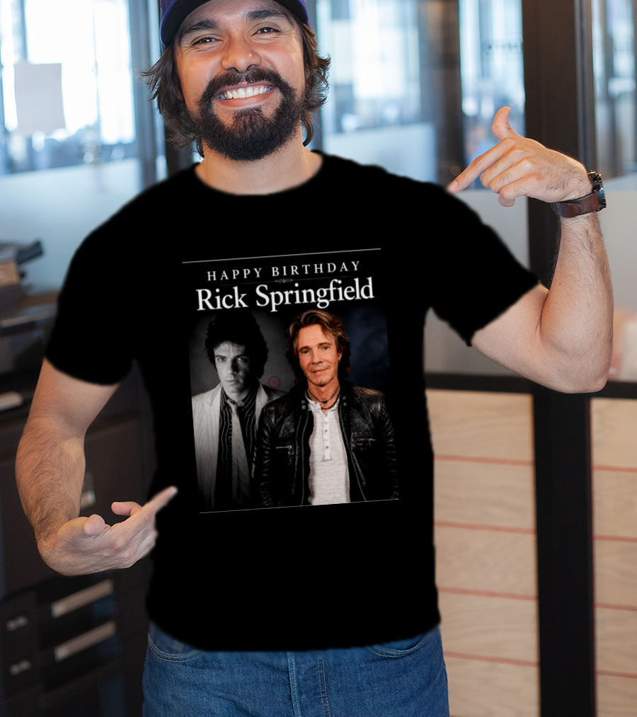 Happy Birthday Rick Springfield Retro And Modern T-Shirt