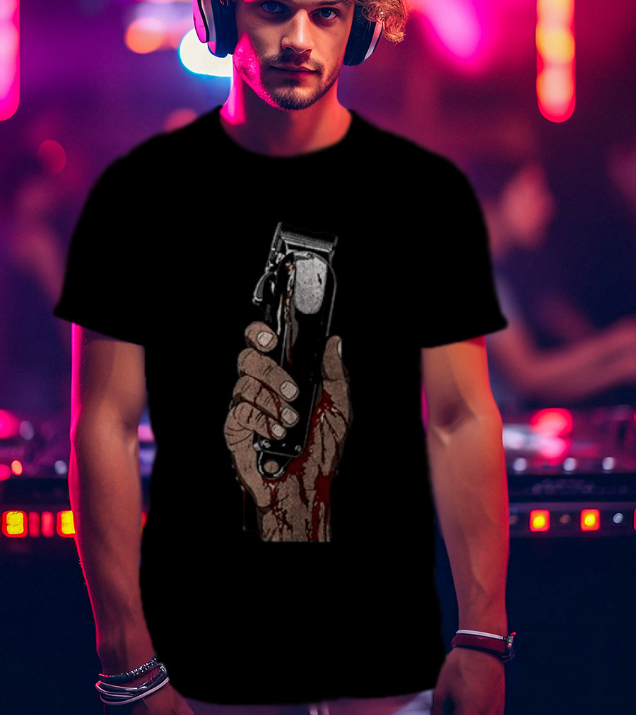 Hustle Don't Stop Powerful Hand Clipper Determination T-Shirt