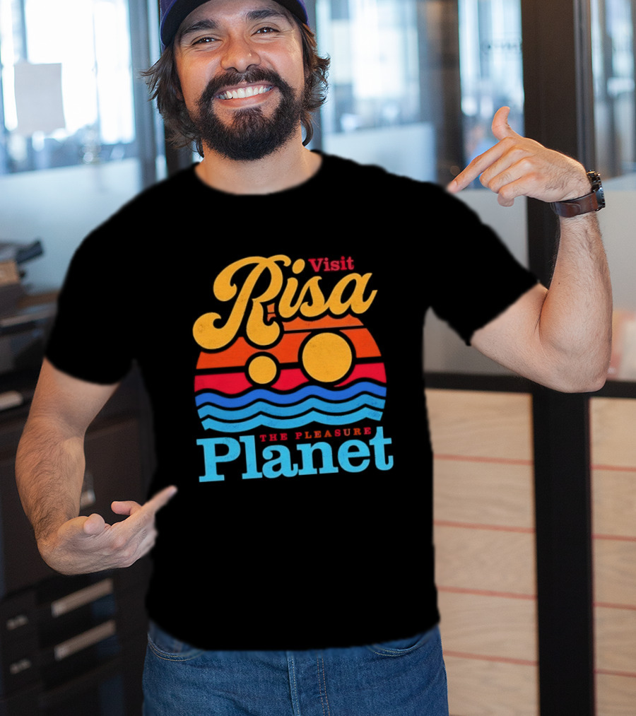 Visit Risa The Pleasure Planet Sci Fi Space Travel Adventure T-Shirt